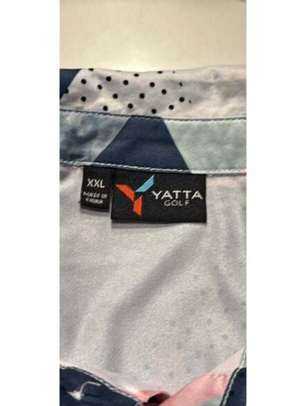 Yatta Performance Golf Men's XXL Geometric Polo Shirt